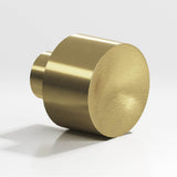 Colonial Bronze - 1.25'' diameter Round Cabinet Knob hand finished in Antique Brass - Antique Brass