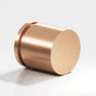 Colonial Bronze - 1.25'' diameter Round, grooved Cabinet Knob, Back-to-Back Shower Door Knob Kit hand finished in Satin Bronze - Satin Bronze