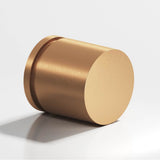 Colonial Bronze - 1.25'' diameter Round, grooved Cabinet Knob, Back-to-Back Shower Door Knob Kit hand finished in Matte Satin Bronze - Matte Satin Bronze