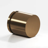 Colonial Bronze - 1'' diameter Round, grooved Cabinet Knob hand finished in Light Statuary Bronze - Light Statuary Bronze