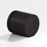 Colonial Bronze - 1'' diameter Round, grooved Cabinet Knob hand finished in Matte Dark Statuary Bronze - Matte Dark Statuary Bronze
