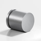 Colonial Bronze - 1'' diameter Round, grooved Cabinet Knob hand finished in Matte Satin Chrome - Matte Satin Chrome
