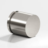 Colonial Bronze - 1'' diameter Round, grooved Cabinet Knob hand finished in Satin Nickel - Satin Nickel