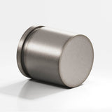 Colonial Bronze - 1'' diameter Round, grooved Cabinet Knob hand finished in Pewter - Pewter