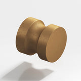 Colonial Bronze - 1.25'' diameter Round Cabinet Knob, Back-to-Back Shower Door Knob Kit hand finished in Distressed Light Statuary Bronze - Distressed Light Statuary Bronze