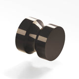 Colonial Bronze - 1.25'' diameter Round Cabinet Knob, Back-to-Back Shower Door Knob Kit hand finished in Dark Statuary Bronze - Dark Statuary Bronze
