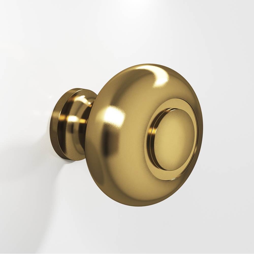 Colonial Bronze - 1.25'' diameter Round, grooved Cabinet Knob, Back-to-Back Shower Door Knob Kit hand finished in Antique Bronze - Antique Bronze
