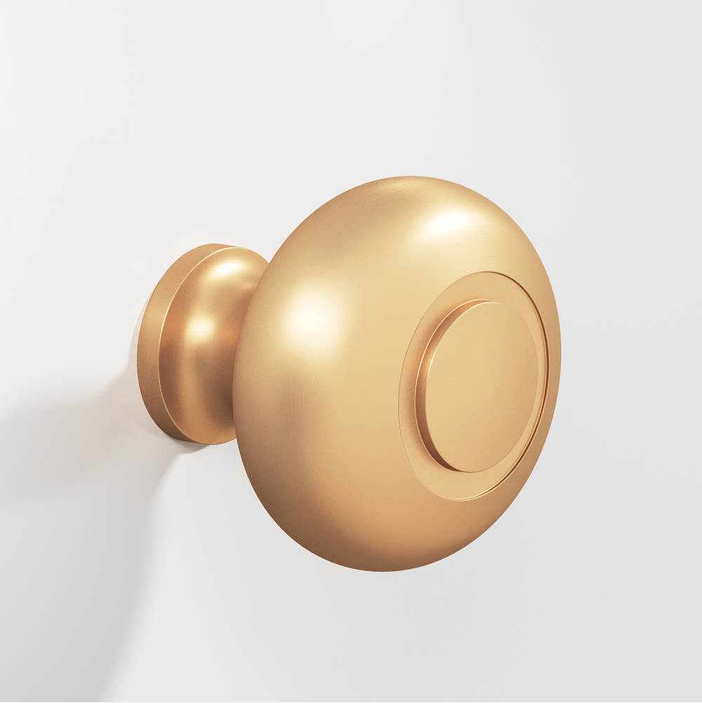 Colonial Bronze - 1.5'' diameter Round, grooved Cabinet Knob, Back-to-Back Shower Door Knob Kit hand finished in Matte Satin Bronze - Matte Satin Bronze