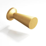 Colonial Bronze - 0.5'' diameter Round, tapered Cabinet Knob hand finished in Weathered Brass - Weathered Brass