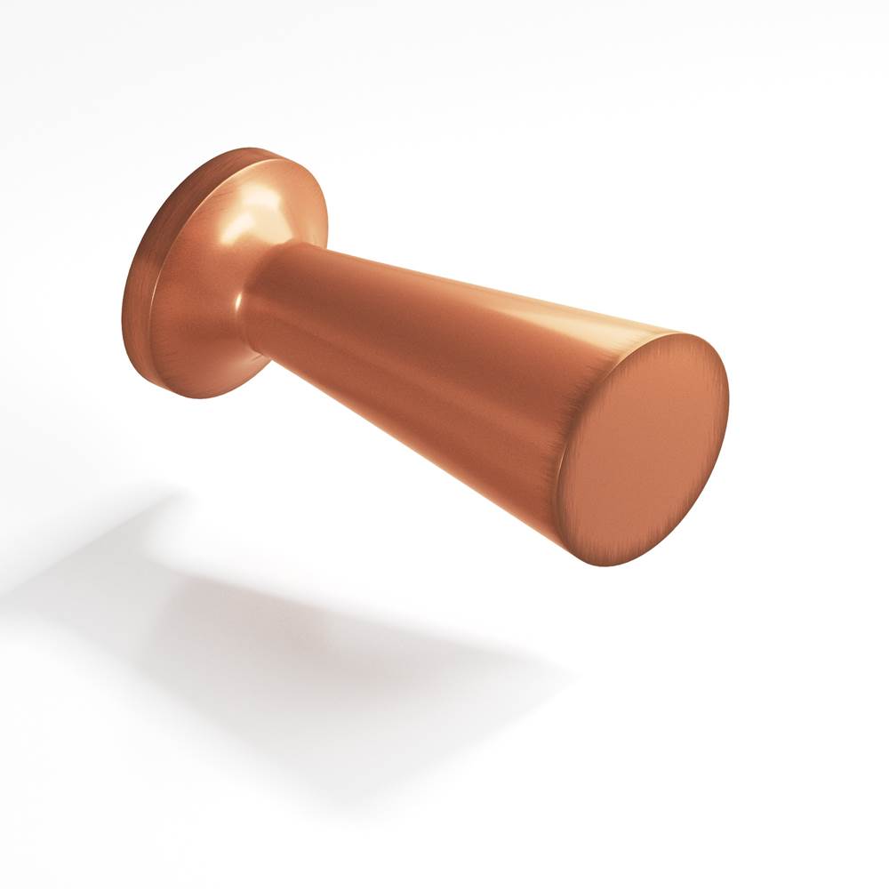 Colonial Bronze - 0.5'' diameter Round, tapered Cabinet Knob hand finished in Matte Antique Copper - Matte Antique Copper