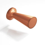 Colonial Bronze - 0.5'' diameter Round, tapered Cabinet Knob hand finished in Matte Antique Copper - Matte Antique Copper