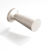 Colonial Bronze - 0.5'' diameter Round, tapered Cabinet Knob hand finished in Matte Satin Nickel - Matte Satin Nickel