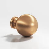 Colonial Bronze - 1.25'' diameter Round Cabinet Knob, Back-to-Back Shower Door Knob Kit hand finished in Matte Satin Bronze - Matte Satin Bronze