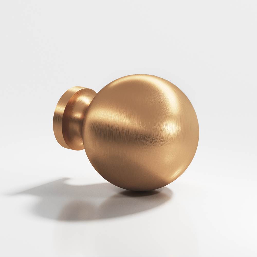 Colonial Bronze - 1'' diameter Round Cabinet Knob, Back-to-Back Shower Door Knob Kit hand finished in Matte Satin Bronze - Matte Satin Bronze