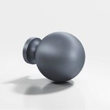 Colonial Bronze - 1'' diameter Round Cabinet Knob, Back-to-Back Shower Door Knob Kit hand finished in Frost Chrome - Frost Chrome