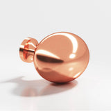 Colonial Bronze - 1.5 x 1.25'' Oval Cabinet Knob hand finished in Satin Copper - Satin Copper
