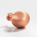 Colonial Bronze - 1.5 x 1.25'' Oval Cabinet Knob hand finished in Matte Satin Copper - Matte Satin Copper