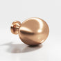 Colonial Bronze - 1.5 x 1.25'' Oval Cabinet Knob hand finished in Satin Bronze - Satin Bronze