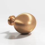 Colonial Bronze - 1.5 x 1.25'' Oval Cabinet Knob hand finished in Matte Satin Bronze - Matte Satin Bronze