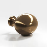 Colonial Bronze - 1.25 x 1'' Oval Cabinet Knob hand finished in Light Statuary Bronze - Light Statuary Bronze
