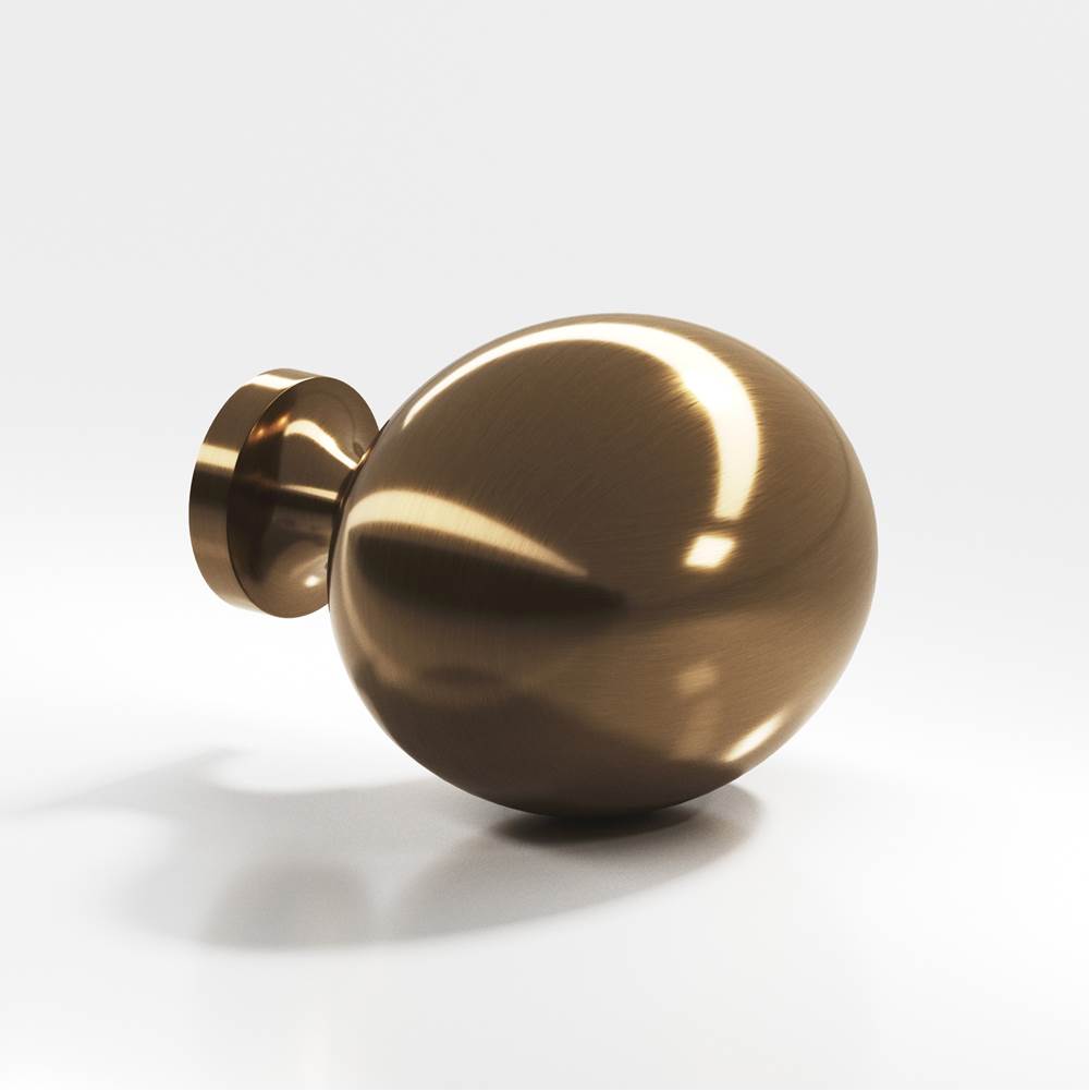 Colonial Bronze - 1.5 x 1.25'' Oval Cabinet Knob hand finished in Light Statuary Bronze - Light Statuary Bronze