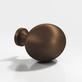 Colonial Bronze - 1.5 x 1.25'' Oval Cabinet Knob hand finished in Matte Oil Rubbed Bronze - Matte Oil Rubbed Bronze