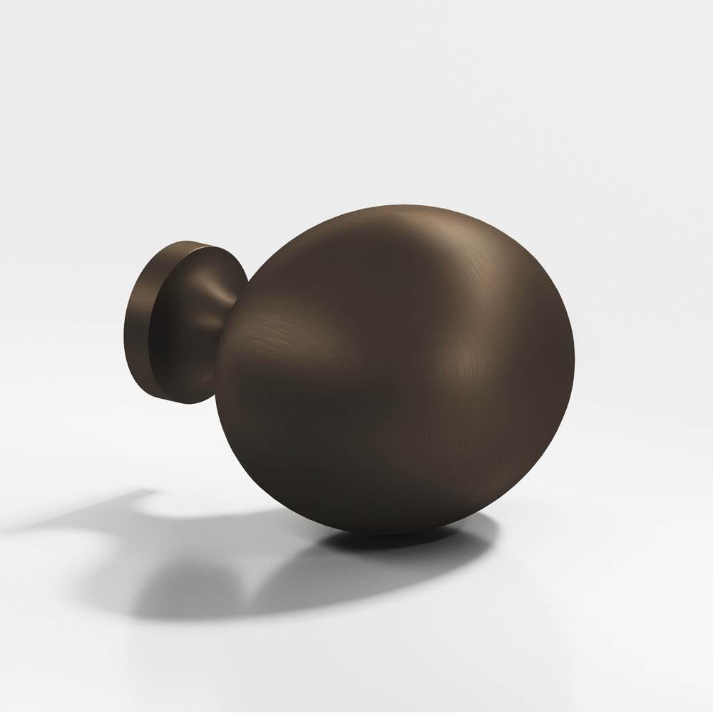 Colonial Bronze - 1.5 x 1.25'' Oval Cabinet Knob hand finished in Heritage Bronze - Heritage Bronze