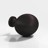 Colonial Bronze - 1.25 x 1'' Oval Cabinet Knob hand finished in Matte Dark Statuary Bronze - Matte Dark Statuary Bronze