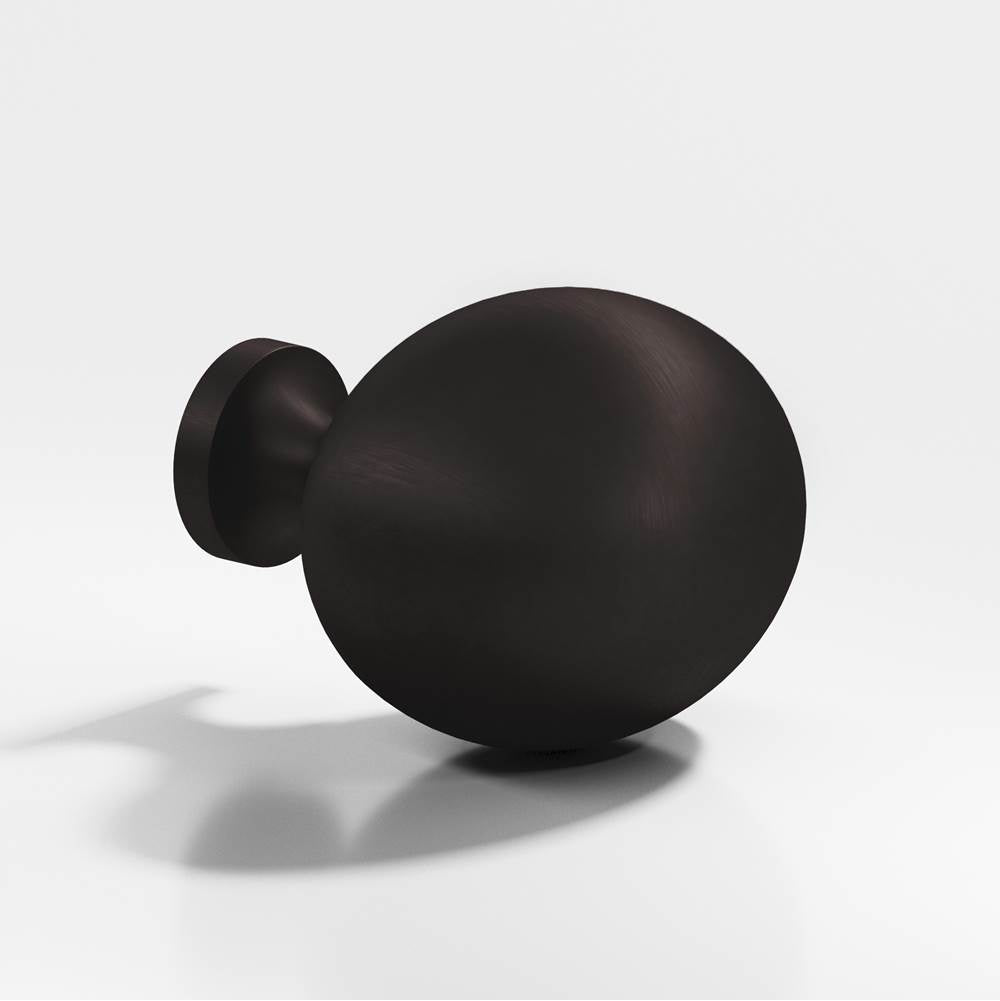 Colonial Bronze - 1.5 x 1.25'' Oval Cabinet Knob hand finished in Matte Dark Statuary Bronze - Matte Dark Statuary Bronze