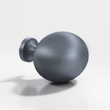 Colonial Bronze - 1.25 x 1'' Oval Cabinet Knob hand finished in Frost Chrome - Frost Chrome