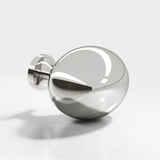 Colonial Bronze - 1.5 x 1.25'' Oval Cabinet Knob hand finished in Polished Nickel - Polished Nickel