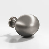 Colonial Bronze - 1.5 x 1.25'' Oval Cabinet Knob hand finished in Pewter - Pewter