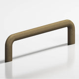Colonial Bronze - 10'' center-to-center, 10.5'' overall, 0.5'' diameter Wire Cabinet Pull, Appliance Pull, Door Pull, Shower Door Pull hand finished in Distressed Oil Rubbed Bronze - Distressed Oil Rubbed Bronze