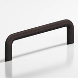 Colonial Bronze - 6'' center-to-center, 6.5'' overall, 0.5'' diameter Wire Cabinet Pull, Appliance Pull, Door Pull, Shower Door Pull hand finished in Matte Dark Statuary Bronze - Matte Dark Statuary Bronze