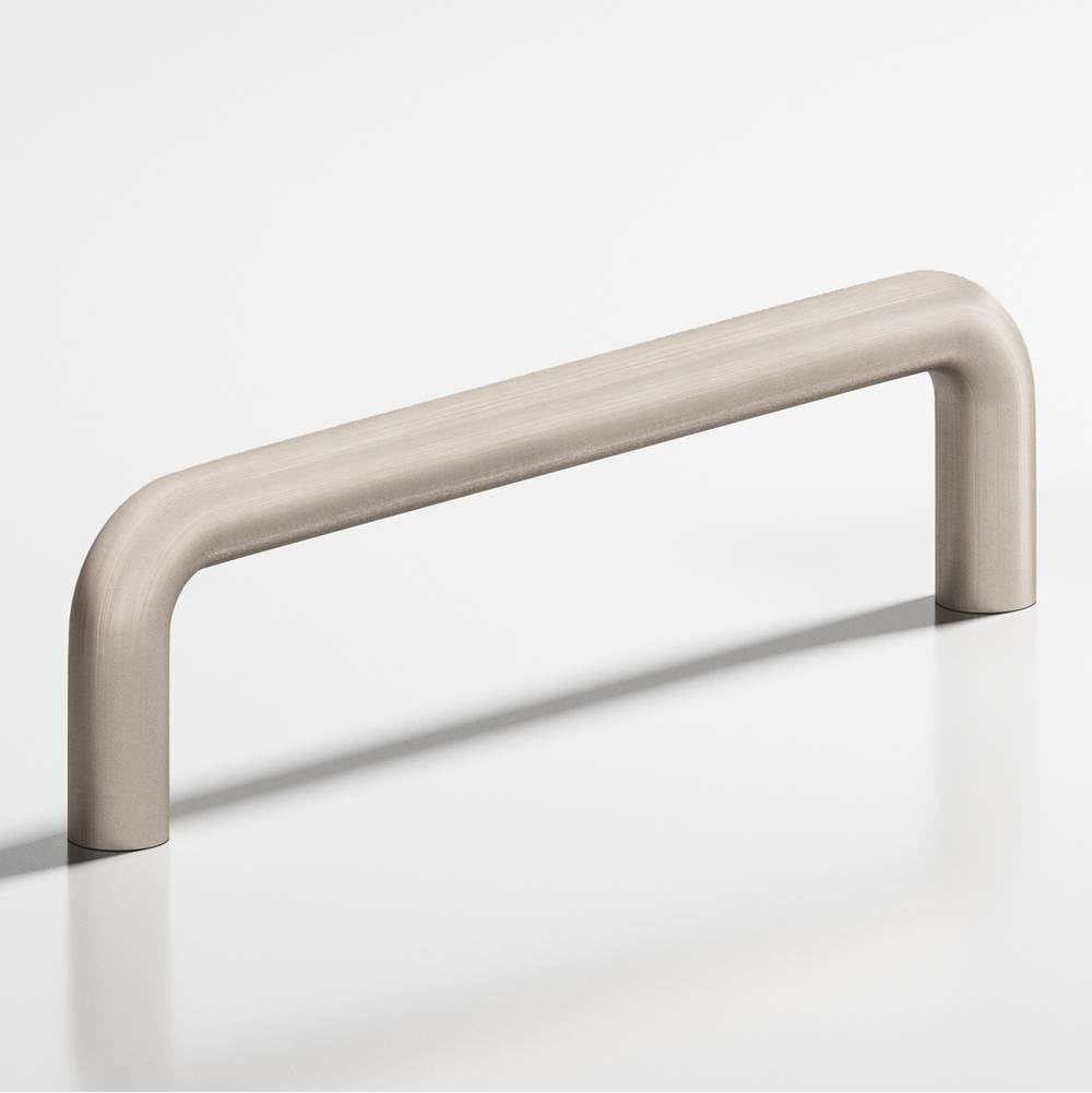 Colonial Bronze - 10'' center-to-center, 10.5'' overall, 0.5'' diameter Wire Cabinet Pull, Appliance Pull, Door Pull, Shower Door Pull hand finished in Matte Satin Nickel - Matte Satin Nickel