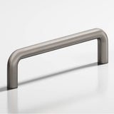 Colonial Bronze - 8'' center-to-center, 8.5'' overall, 0.5'' diameter Wire Cabinet Pull, Appliance Pull, Door Pull, Shower Door Pull hand finished in Pewter - Pewter