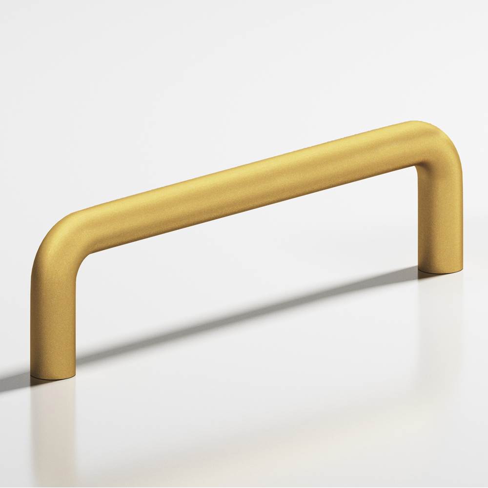 Colonial Bronze - 0.5'' diameter custom length Wire Pull hand finished in Frost Brass - Frost Brass