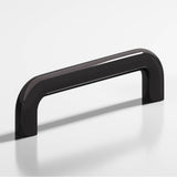Colonial Bronze - 8'' center-to-center, 8.75'' overall, 0.75'' diameter Wire Cabinet Pull, Appliance Pull, Door Pull, Shower Door Pull hand finished in Satin Black - Satin Black