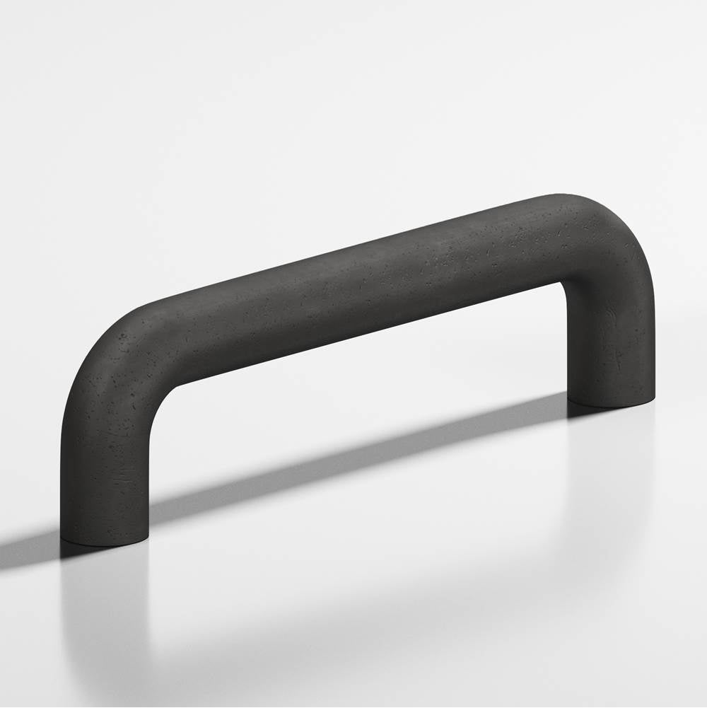 Colonial Bronze - 8'' center-to-center, 8.75'' overall, 0.75'' diameter Wire Cabinet Pull, Appliance Pull, Door Pull, Shower Door Pull hand finished in Distressed Satin Black - Distressed Satin Black