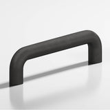Colonial Bronze - 8'' center-to-center, 8.75'' overall, 0.75'' diameter Wire Cabinet Pull, Appliance Pull, Door Pull, Shower Door Pull hand finished in Distressed Satin Black - Distressed Satin Black