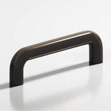 Colonial Bronze - 8'' center-to-center, 8.75'' overall, 0.75'' diameter Wire Cabinet Pull, Appliance Pull, Door Pull, Shower Door Pull hand finished in Dark Statuary Bronze - Dark Statuary Bronze