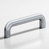 Colonial Bronze - 8'' center-to-center, 8.75'' overall, 0.75'' diameter Wire Cabinet Pull, Appliance Pull, Door Pull, Shower Door Pull hand finished in Satin Chrome - Satin Chrome