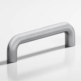 Colonial Bronze - 8'' center-to-center, 8.75'' overall, 0.75'' diameter Wire Cabinet Pull, Appliance Pull, Door Pull, Shower Door Pull hand finished in Matte Satin Chrome - Matte Satin Chrome