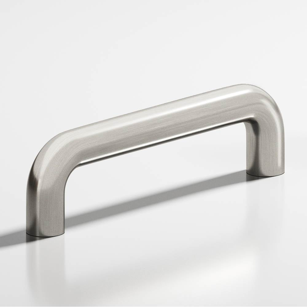 Colonial Bronze - 8'' center-to-center, 8.75'' overall, 0.75'' diameter Wire Cabinet Pull, Appliance Pull, Door Pull, Shower Door Pull hand finished in Satin Nickel - Satin Nickel