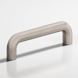 Colonial Bronze - 8'' center-to-center, 8.75'' overall, 0.75'' diameter Wire Cabinet Pull, Appliance Pull, Door Pull, Shower Door Pull hand finished in Matte Satin Nickel - Matte Satin Nickel