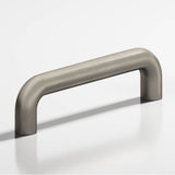 Colonial Bronze - 8'' center-to-center, 8.75'' overall, 0.75'' diameter Wire Cabinet Pull, Appliance Pull, Door Pull, Shower Door Pull hand finished in Matte Pewter - Matte Pewter