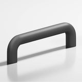 Colonial Bronze - 8'' center-to-center, 8.75'' overall, 0.75'' diameter Wire Cabinet Pull, Appliance Pull, Door Pull, Shower Door Pull hand finished in Matte Graphite - Matte Graphite