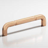 Colonial Bronze - 18'' center-to-center, 18.75'' overall, 0.75'' diameter Wire Appliance Pull, Door Pull, Shower Door Pull with beads hand finished in Satin Bronze - Satin Bronze