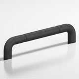 Colonial Bronze - 24'' center-to-center, 24.75'' overall, 0.75'' diameter Wire Appliance Pull, Door Pull, Shower Door Pull with beads hand finished in Distressed Satin Black - Distressed Satin Black
