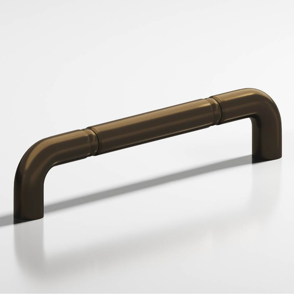Colonial Bronze - 12'' center-to-center, 12.75'' overall, 0.75'' diameter Wire Appliance Pull, Door Pull, Shower Door Pull with beads hand finished in Oil Rubbed Bronze - Oil Rubbed Bronze